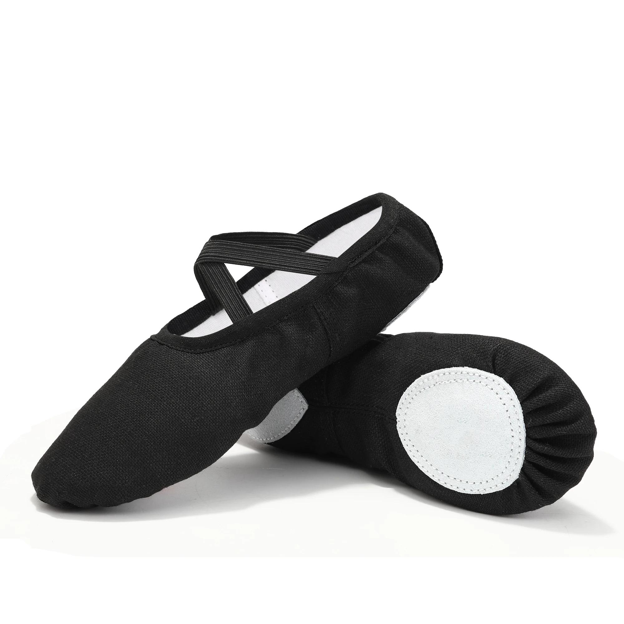 Chaussures de Ballet pour filles, pantoufles de Ballet pour enfants et femmes, chaussures plates d'e