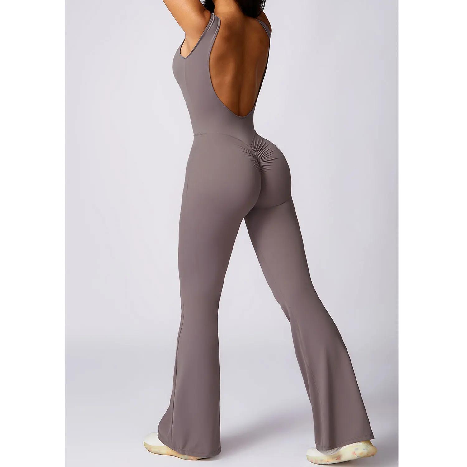 Ensemble yoga femme une pièce - Combinaison fitness legging body nouveau sport été