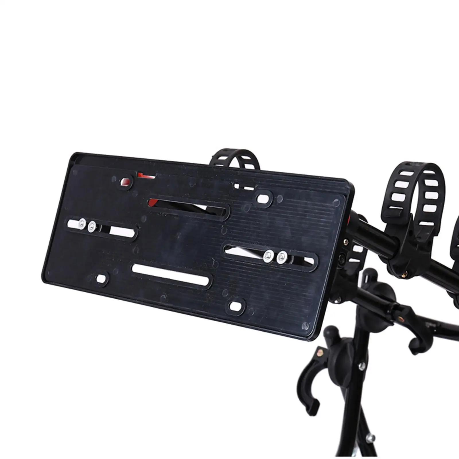Support de plaque d'immatriculation auxiliaire, accessoire universel pour porte-vélo arrière de véhi