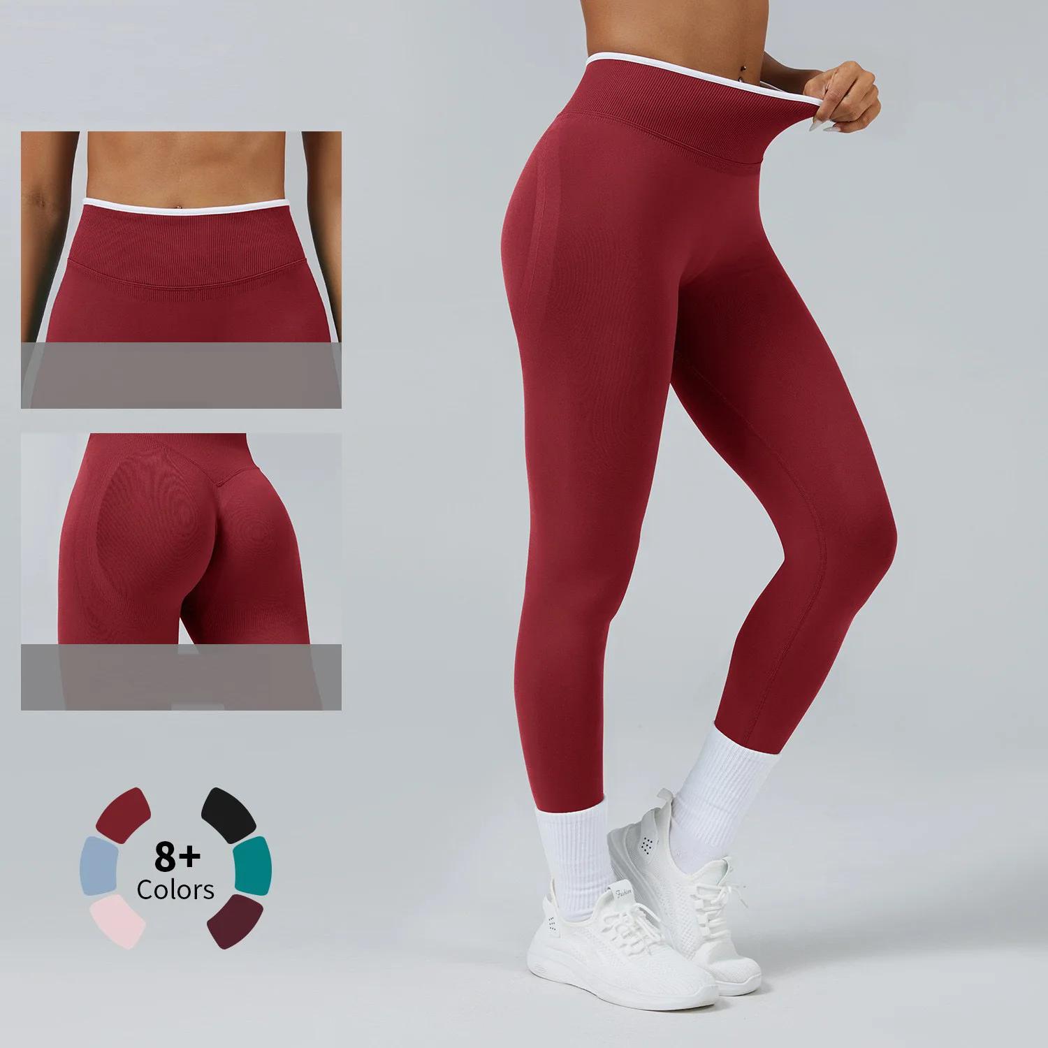 Leggings de Yoga sans couture pour femmes, taille moyenne, Push-Up, pantalon de Sport, Fitness, cour