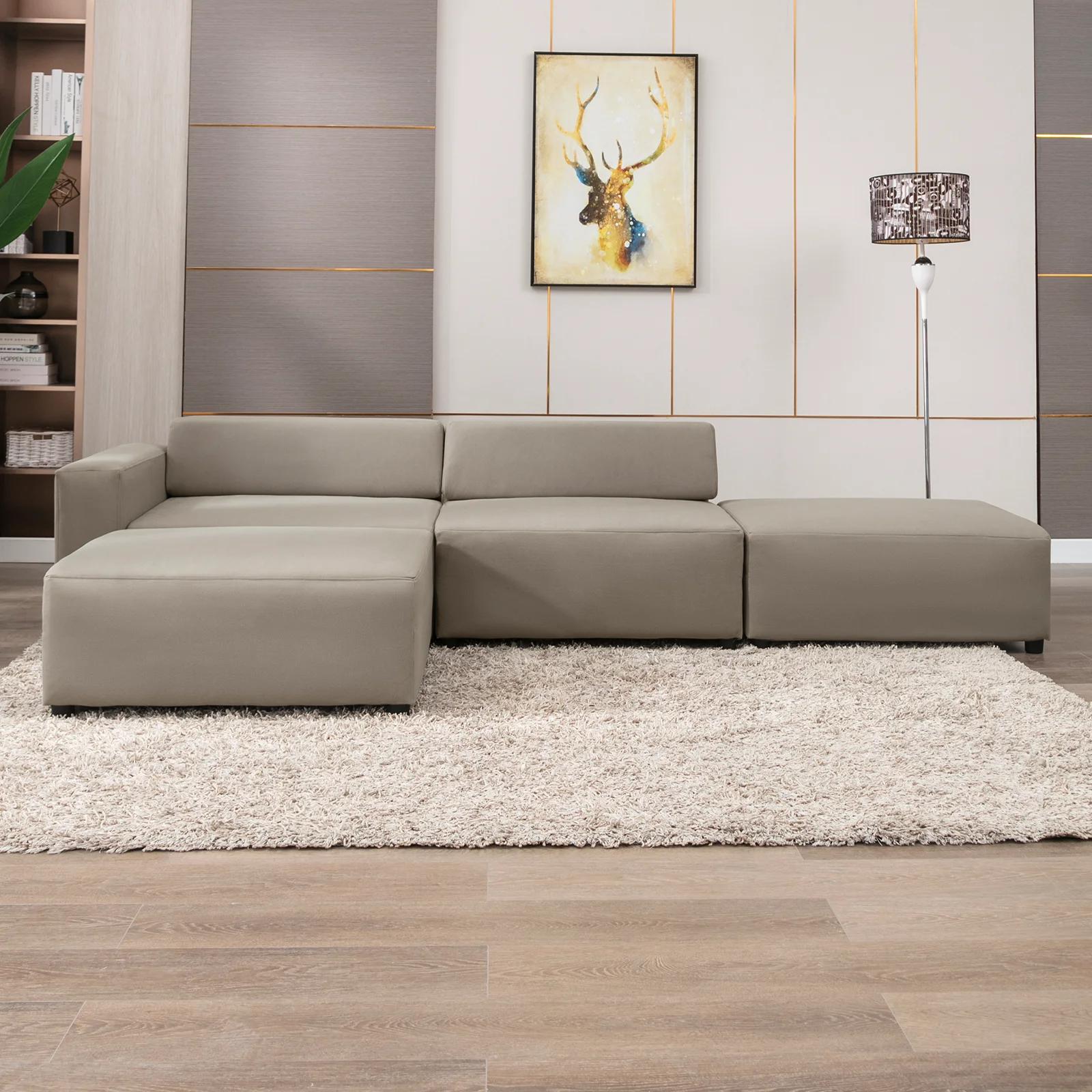 HORGgland-Canapé convertible O, canapé sectionnel en forme de L, canapé sectionnel modulaire