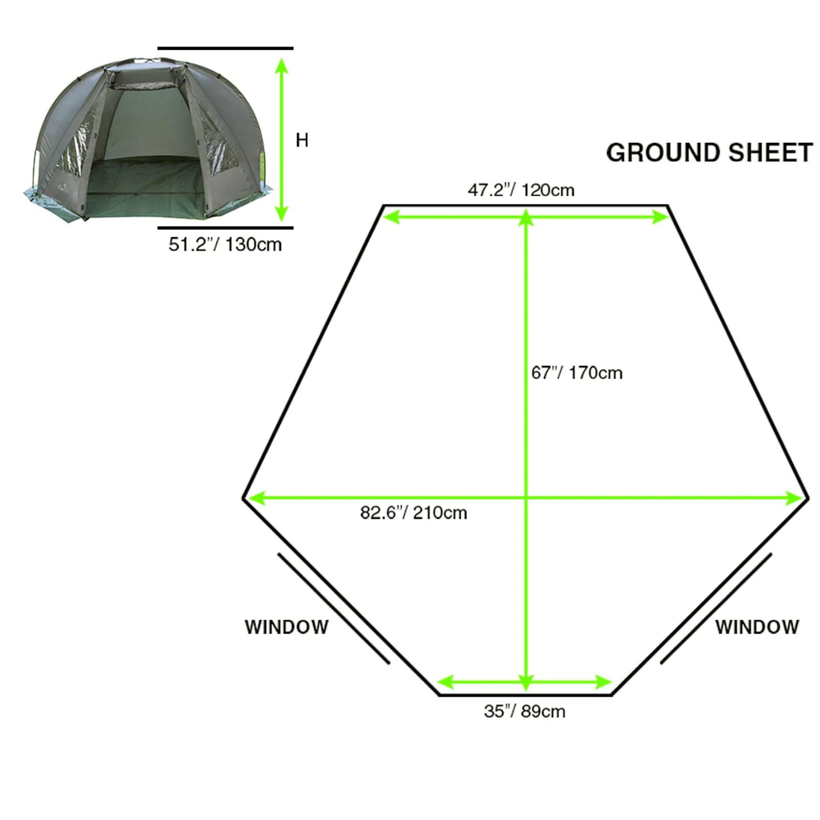 1-2 personnes carpe pêche Bivvy abri tente pour Camping en plein air chasse voyage aventure rapide é