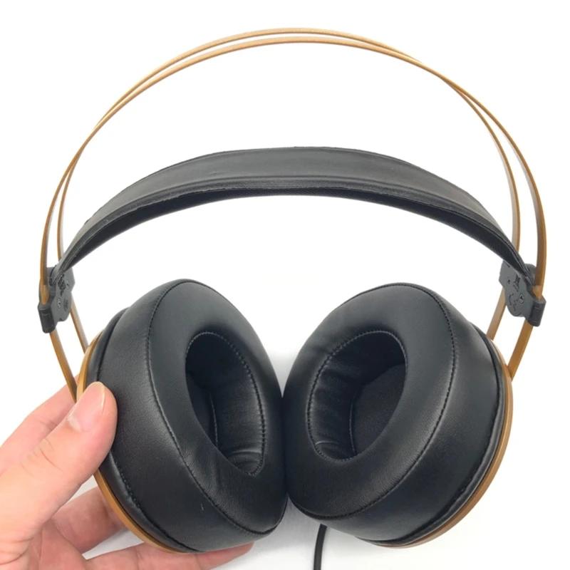 Oreillettes de remplacement en mousse à mémoire de forme, housse de coussin pour casque AKG K52 K72
