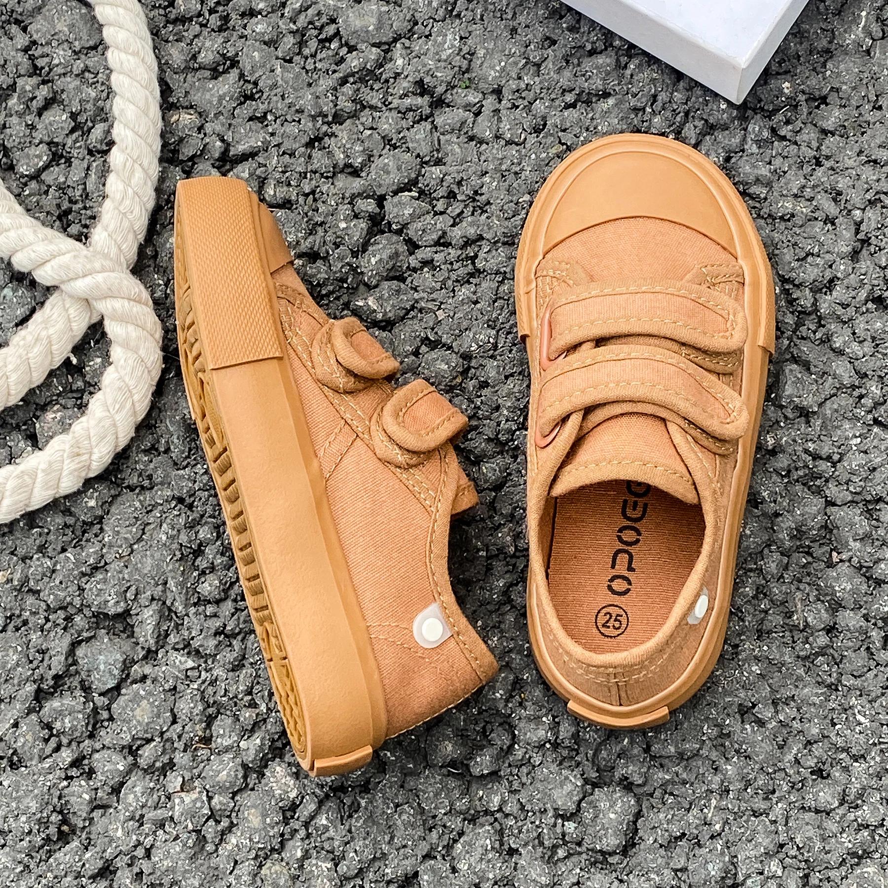 Chaussures en toile basses pour enfants, coloris bonbon, modèle 8003, pour garçons et filles, respir