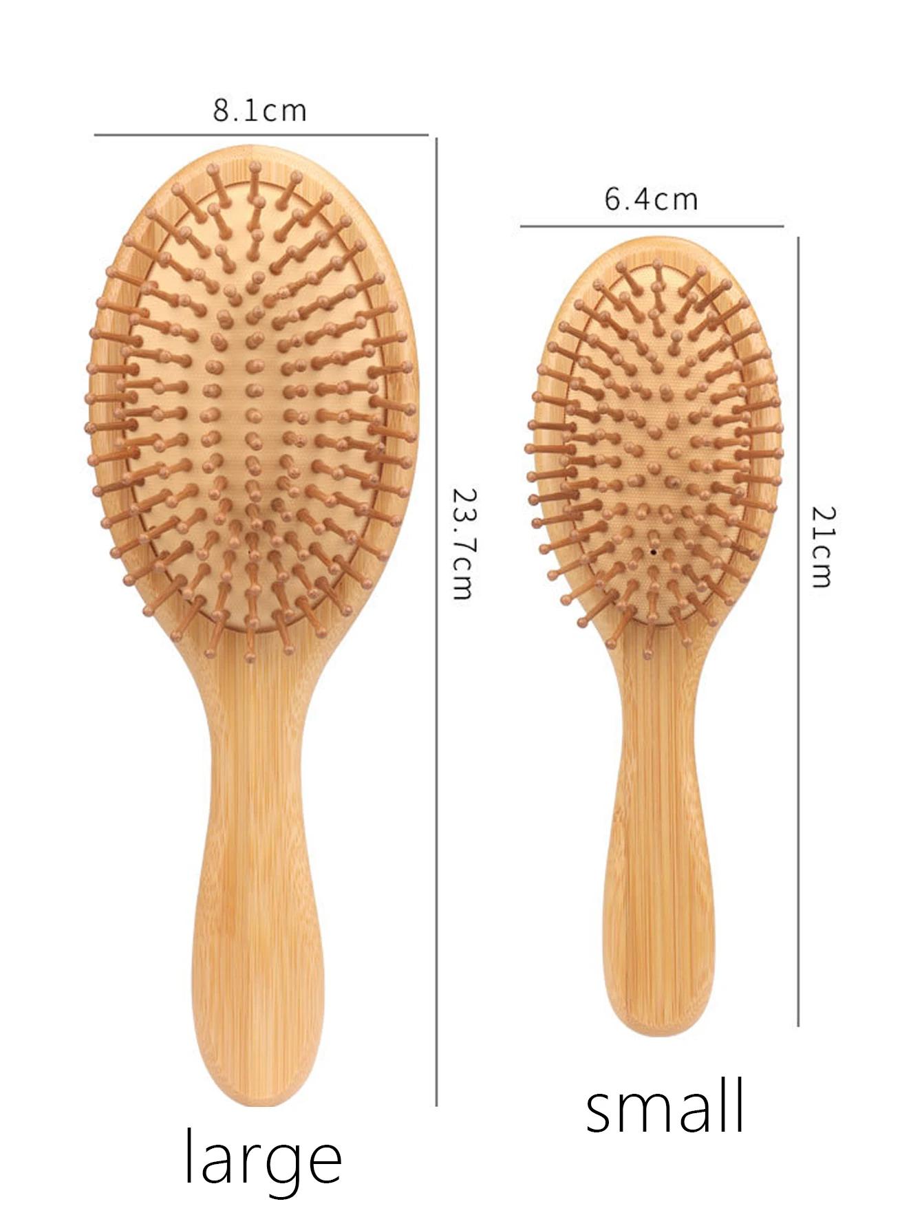 Peigne à cheveux en bois naturel, 1 pièce, perte de cheveux, massage du cuir chevelu, brosse à cheve