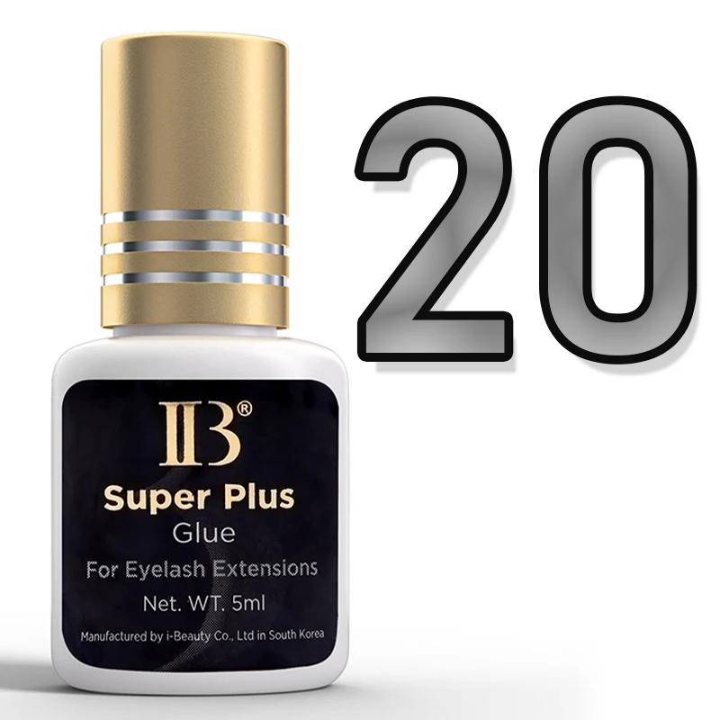 20 bouteilles d'origine IBeauty Super Plus colle pour Extensions de cils 5ml corée capuchon doré fau