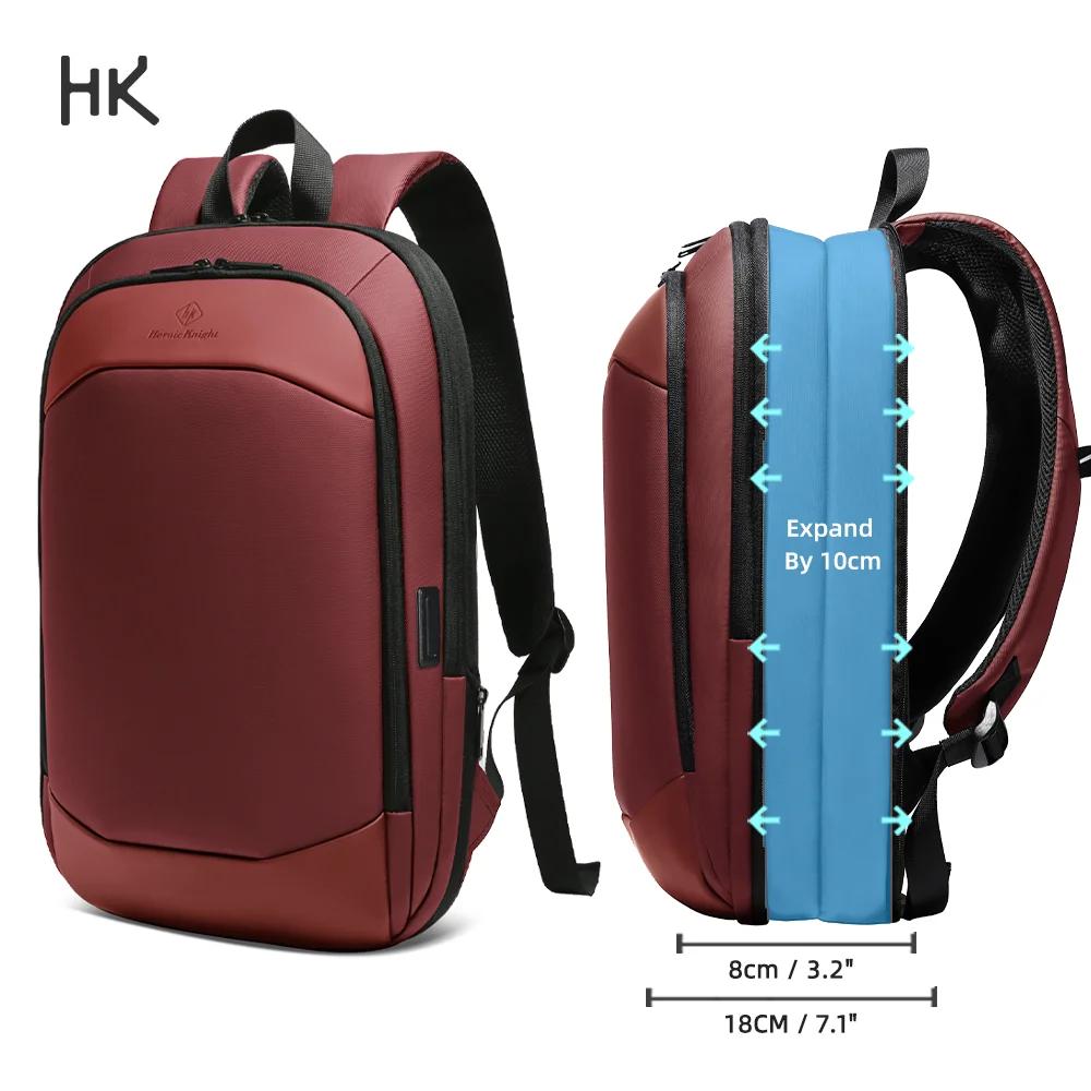 Sac à dos extensible pour ordinateur portable HK, sac à dos de voyage fin et tendance pour homme, im
