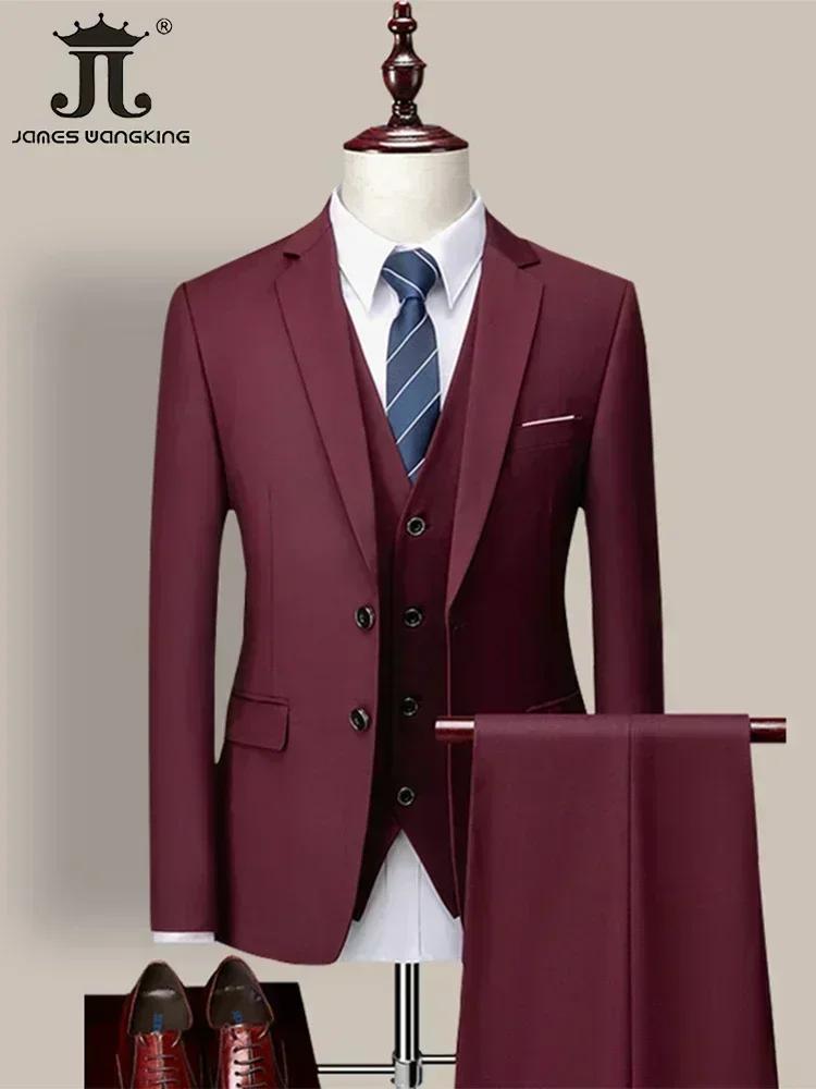 14 M-6XL de documents (Veste + Gla+ Pantalon) Marque haut de gamme pour hommes d'affaires formels tr