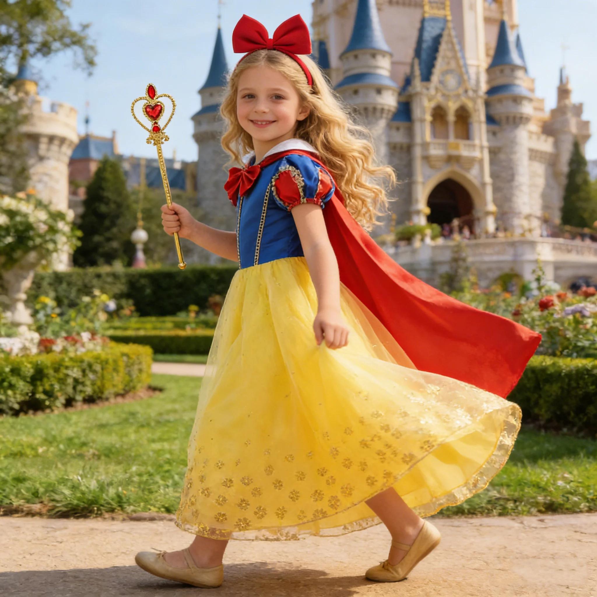 Robe blanche-neige pour filles, Costumes de princesse pour enfants en bas âge, vêtements de Cosplay
