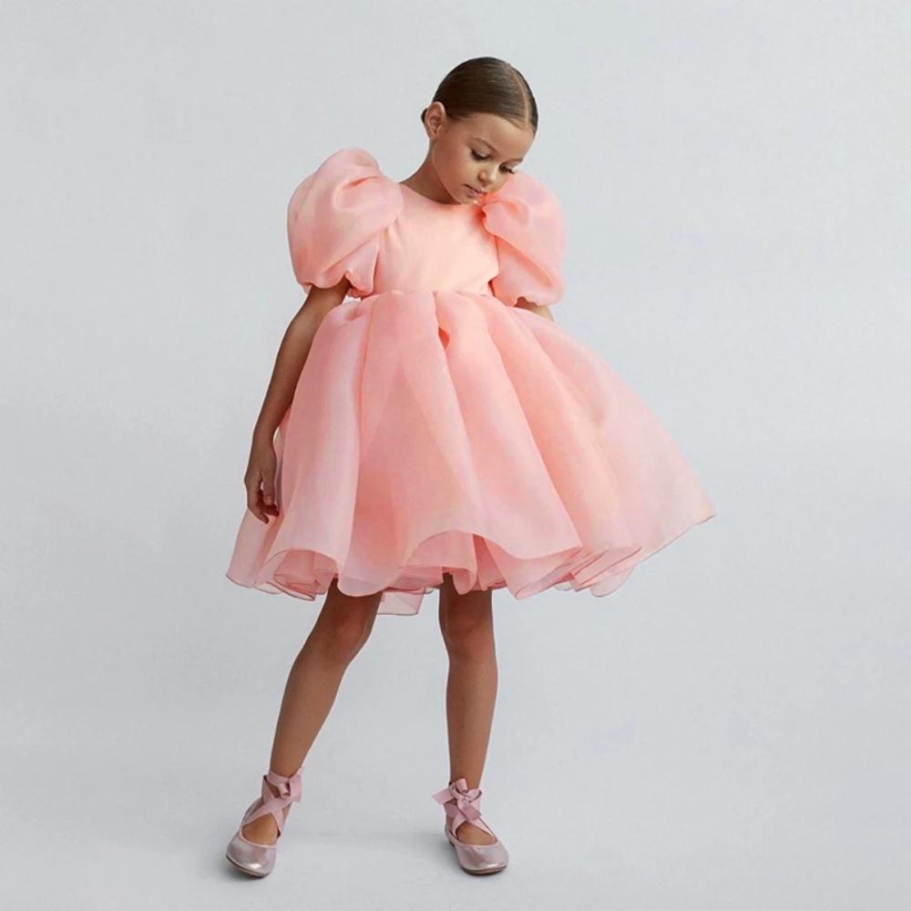 Robes de soirée pour filles, imprimé floral, à la mode, Costume de noël, blanc, robe de bal de princ