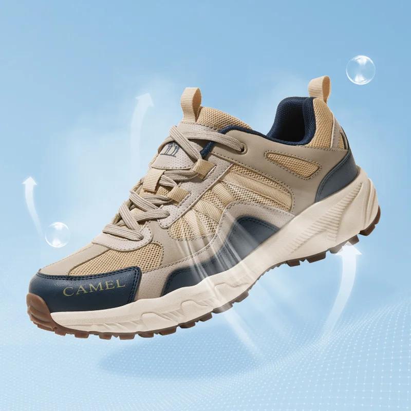 GOLDEN CAMEL – chaussures de randonnée en maille pour femmes et hommes, baskets antidérapantes, chau