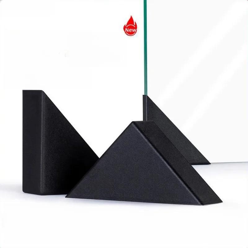 Couvercle de protection d'angle de Table noir, 16 pièces, panneau de verre, cadre photo, transporteu