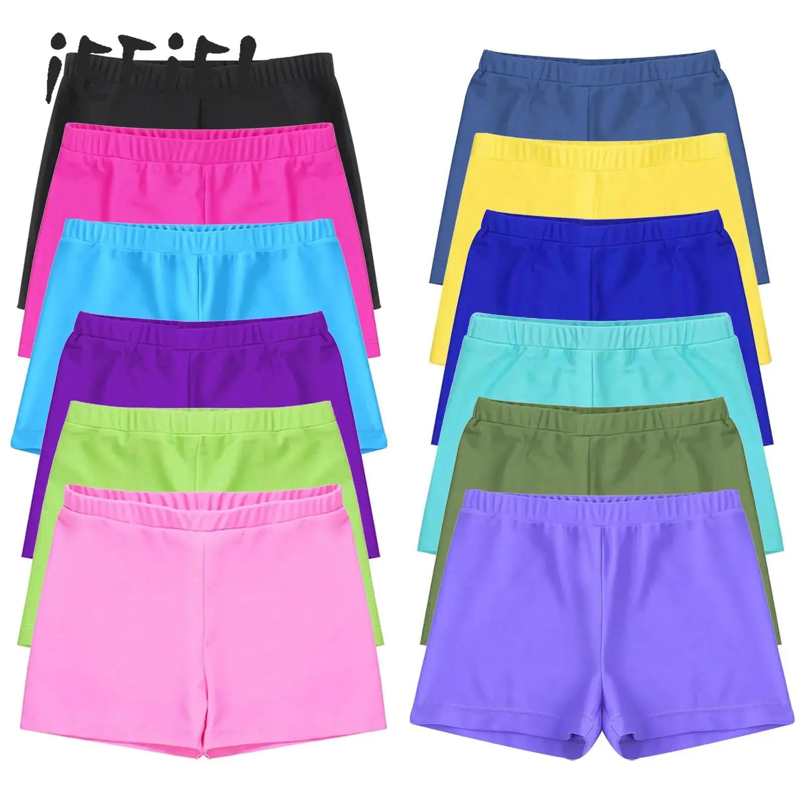 Maillot de bain couleur bonbon pour filles, short de planche élastique à séchage rapide, Protection