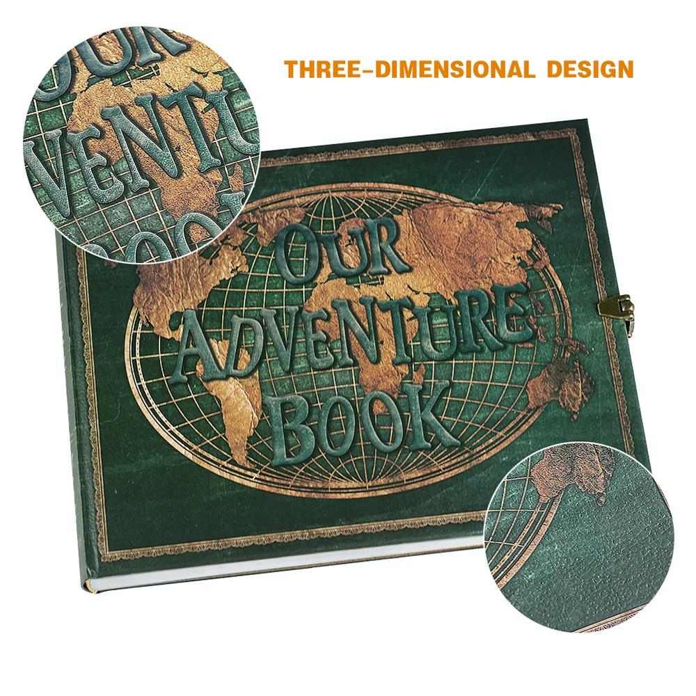 180 pages bricolage voyage Album Photo notre livre d'aventure en cuir rétro créatif anniversaire Alb