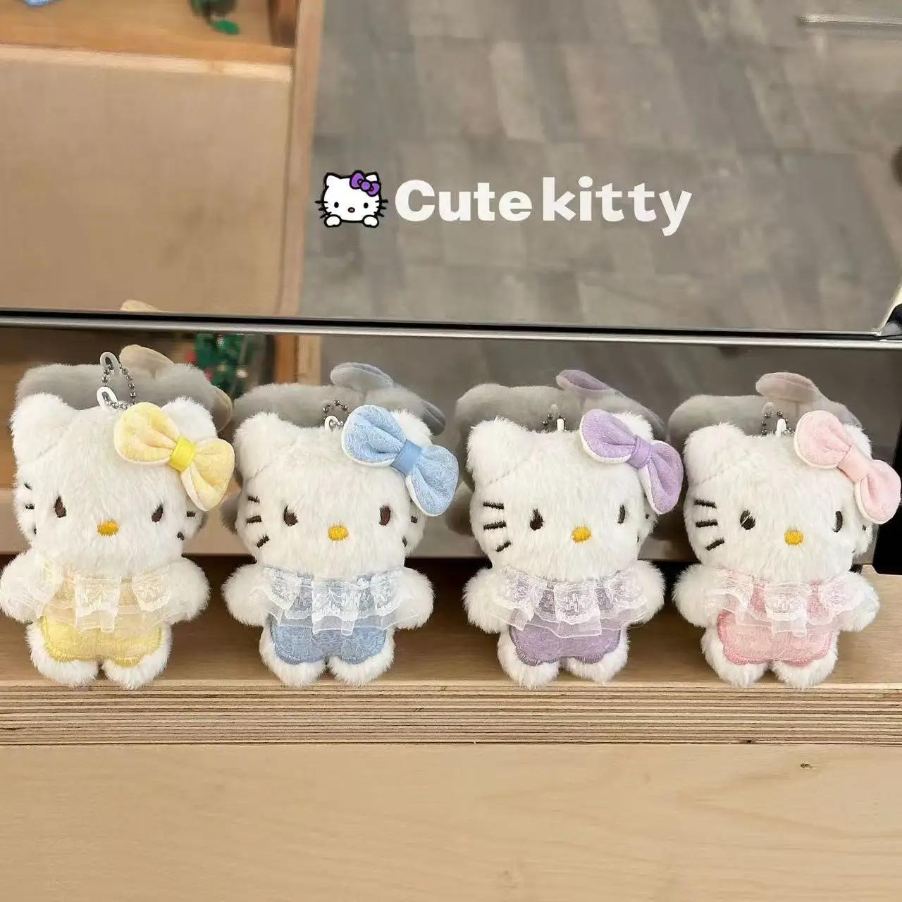 1/5 pièces Sanrio Hello Kitty jupe mignonne chat pendentif en peluche dessin animé chat étudiant sac