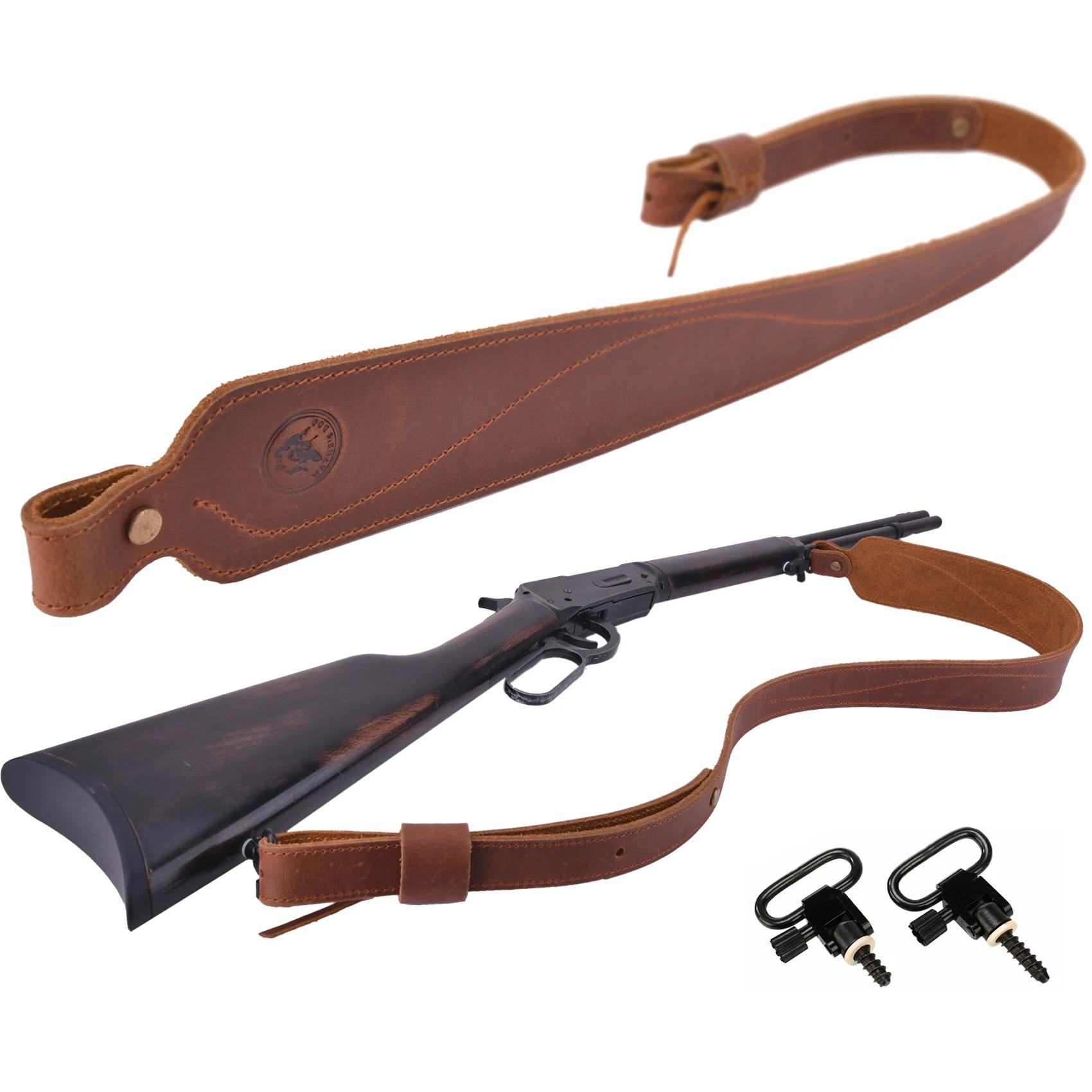 Sangle de fusil en cuir vintage réglable, odorde chasse, sangles initiées
