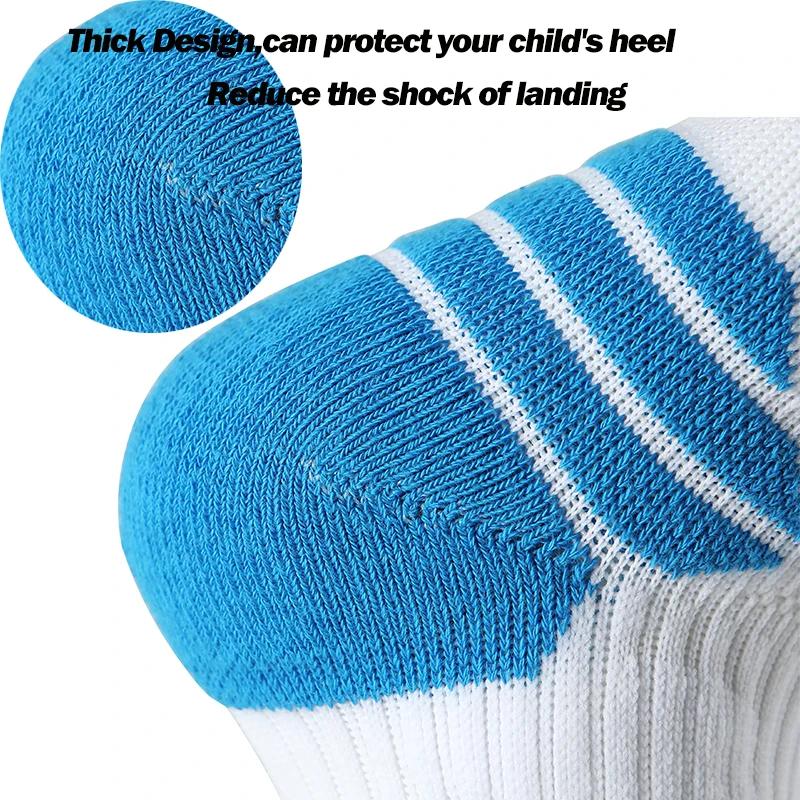 Chaussettes de basket-ball épaisses et respirantes pour enfants, longueur d'équipage, antidérapantes
