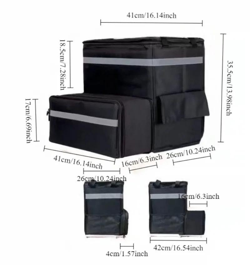 Sac à dos isotherme imperméable pour livraison de repas, robuste, pour livreurs