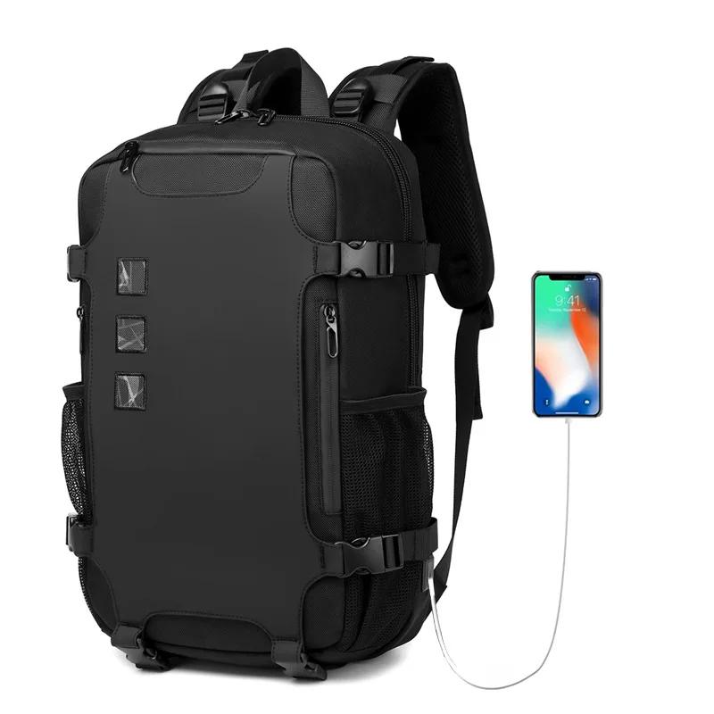 OZUKO hommes sac à dos grande capacité 16 pouces sacs à dos d'ordinateur portable USB charge adolesc