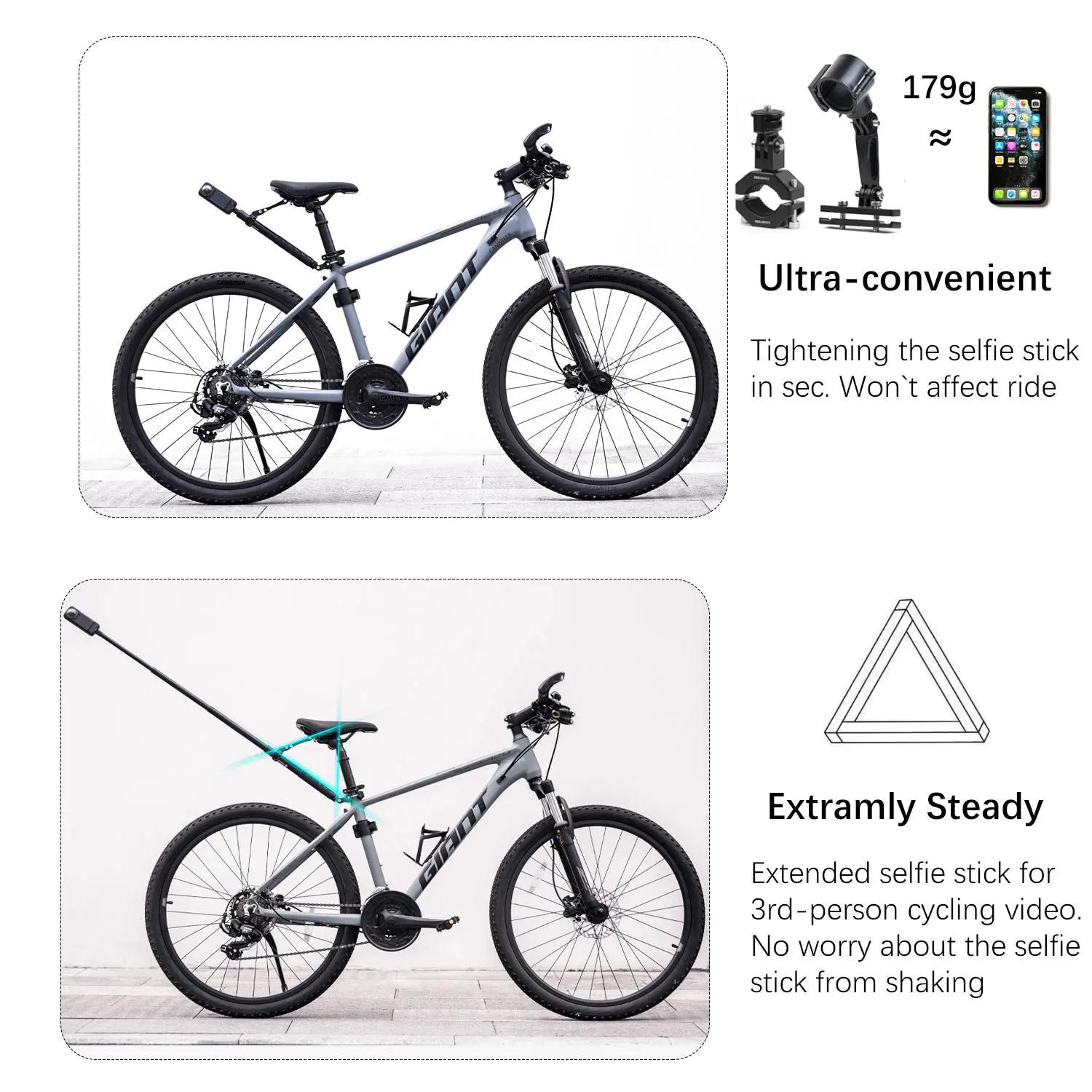 Camsteer – siège post-poste de vélo Premium, support de vue pour 3ème personne, pour GoPro Max2 Hero