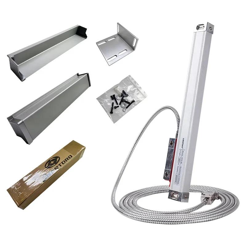 Échelle de verre DRO linéaire mince de 0.005mm TTL 5VDC 450mm-1000mm, règle de réseau, capteur de dé