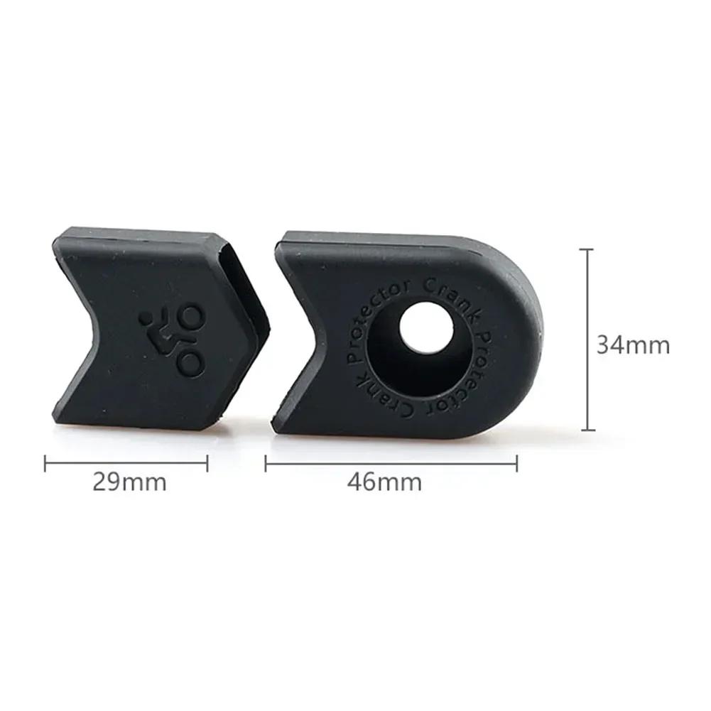 2/4 pièces Capuchons de protection en silicone pour manivelle de vélo, pour pédalier de VTT, accesso