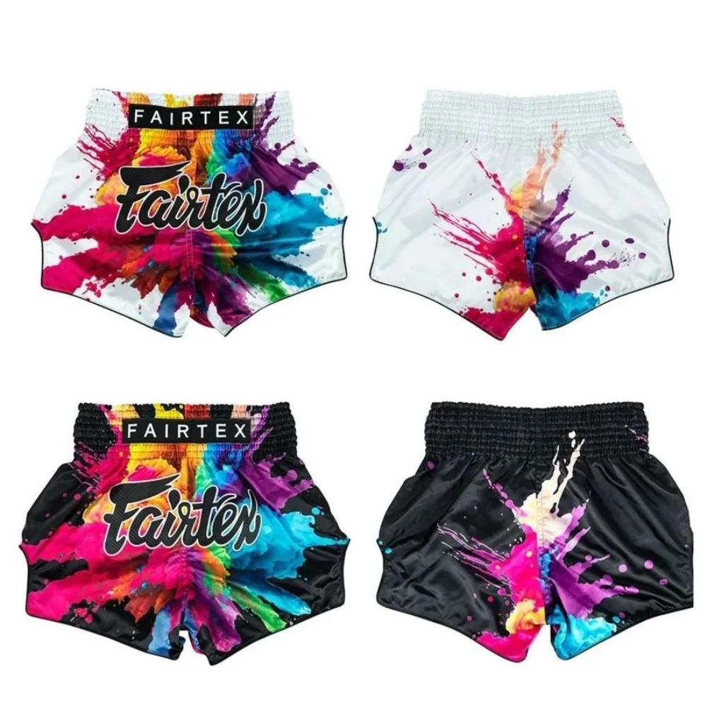 Authentiques shorts thaïlandais Fairtex-Kickboxing pour hommes et femmes adultes – Shorts d'entraîne