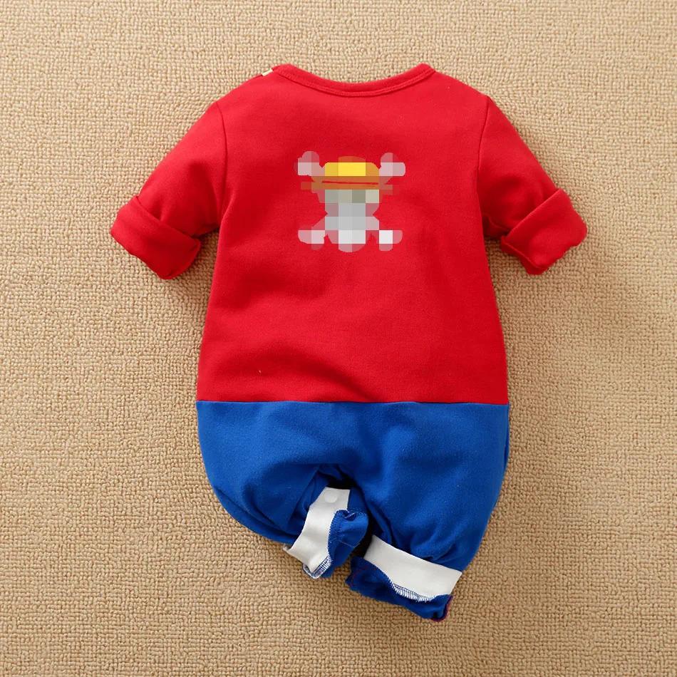 Costume pour bébé fille et garçon, vêtements Anime, barboteuse pour nouveau-né, Luffy Akatsuki végét