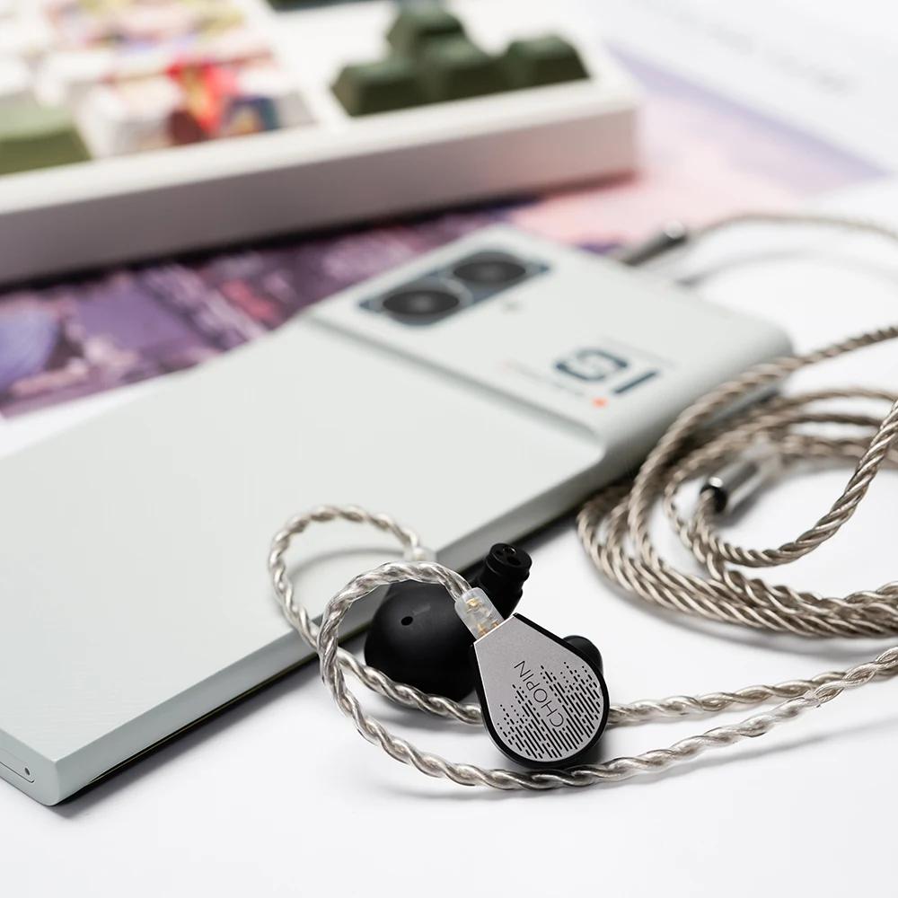 HiFiGo binaire × Gizaudio Chopin écouteur 1DD + 3BA moniteurs intra-auriculaires hybrides HiFi Audio
