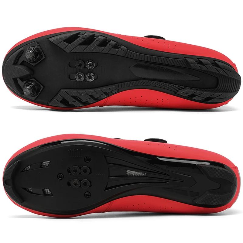 Chaussures cyclisme homme femme VTT - Pédales autobloquantes légères route neuves unisexes