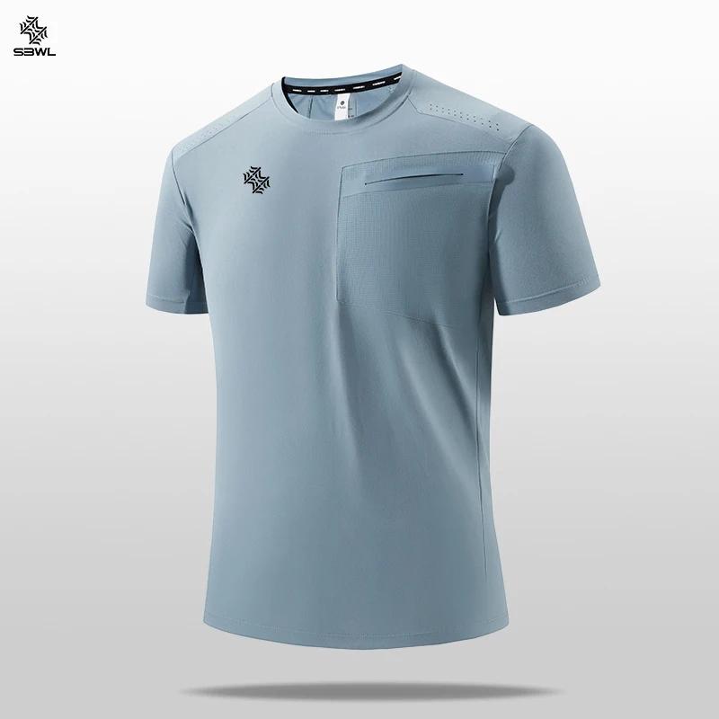 SBWL 2025 été hommes nouveau en plein air course fitness séchage rapide sport T-shirt de haute quali