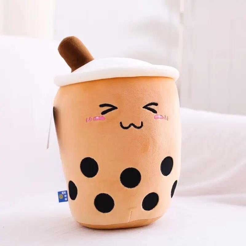 1Pcs Simulation Lait Tasse À Thé Oreiller En Peluche Jouet Petite Perle Thé Au Lait Mignon Drôle Pou