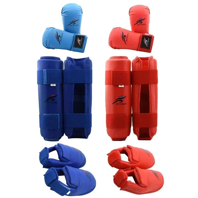 Protecteur jambe main pied taekwondo karaté boxe MMA équipement sparring pour enfants et adultes