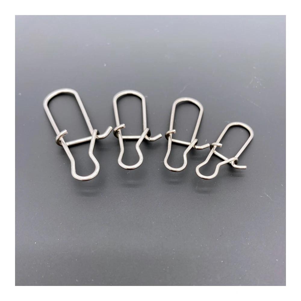 Crochets de connecteur pivotant de pêche, 50 pièces, mousquetons de verrouillage à Clip de ligne, ou