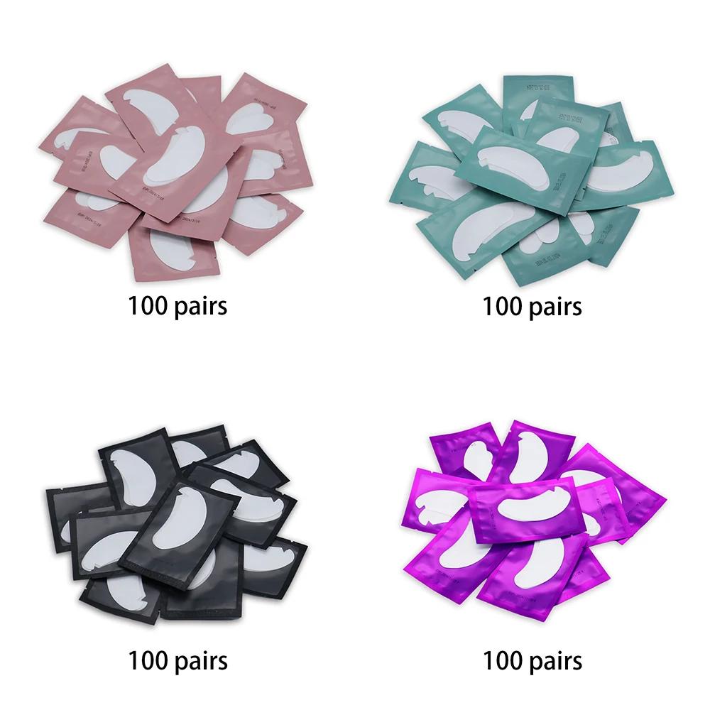OWOSC 100 pièces patchs de cils en forme de V patchs pour les yeux en Gel Hydrogel vente en gros Ext