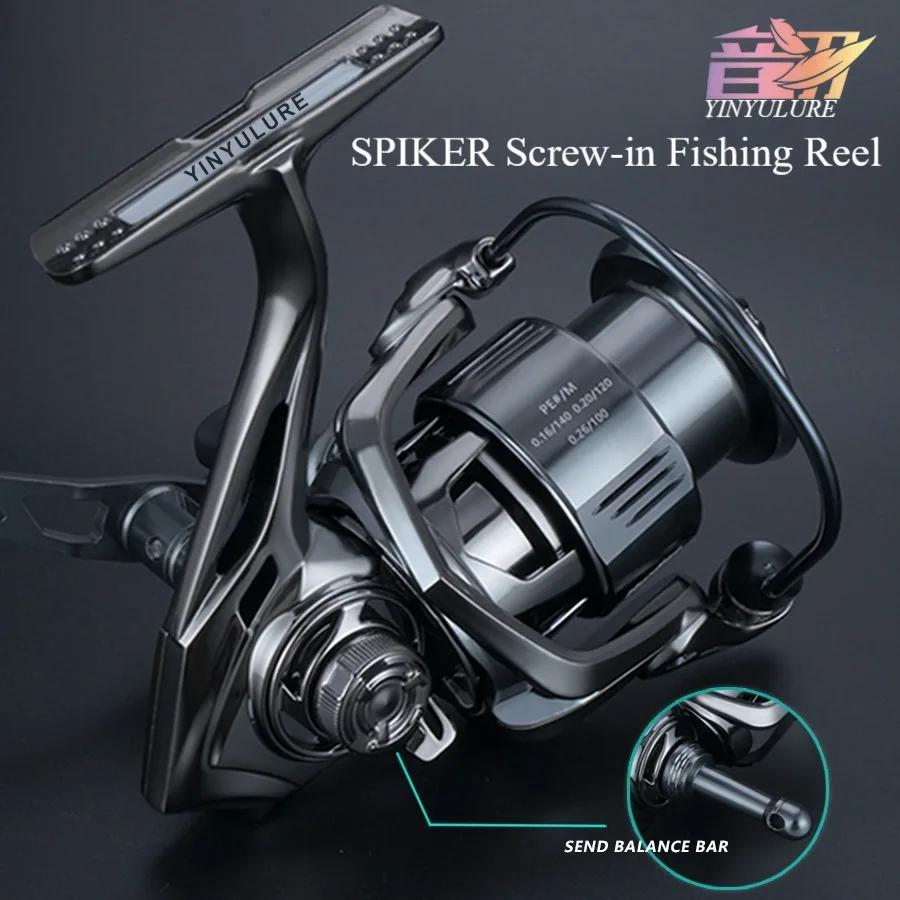YINYU SPIKER moulinet de pêche à visser carbone Double poignée coulée Style de vente chaude pour le