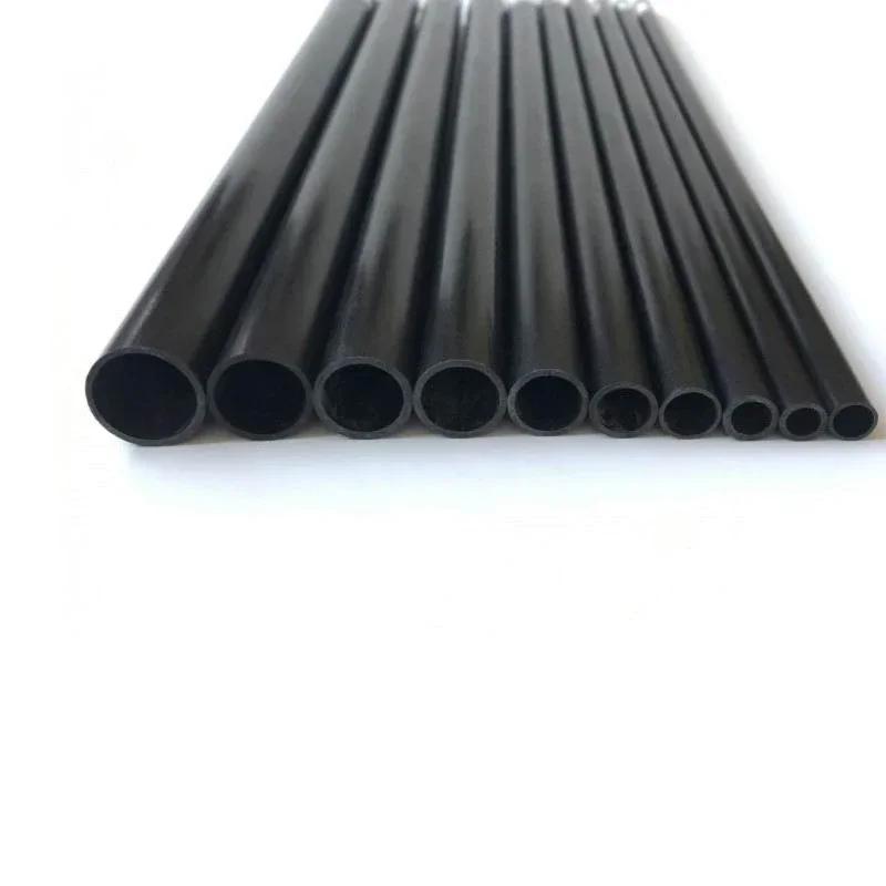 Tube creux en Fiber de carbone de 2 à 10mm/0.5 mètres, 4 pièces, haute qualité, 2mm/2.5mm/3mm/4mm/5m