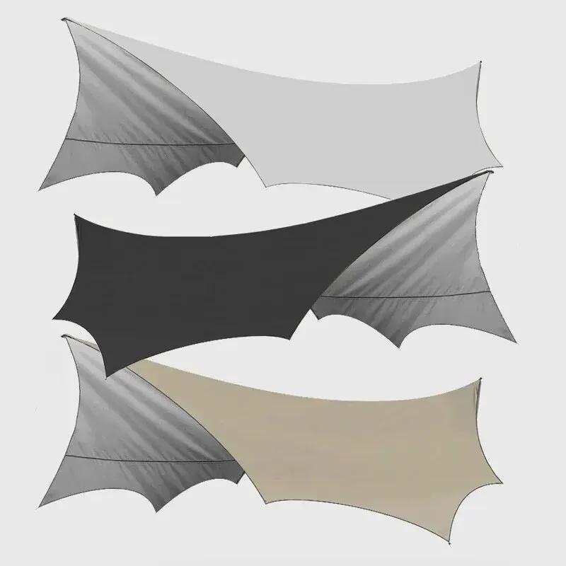 Grande bâche de Camping imperméable, octogonale, papillon, abri solaire d'extérieur, tente, pare-sol