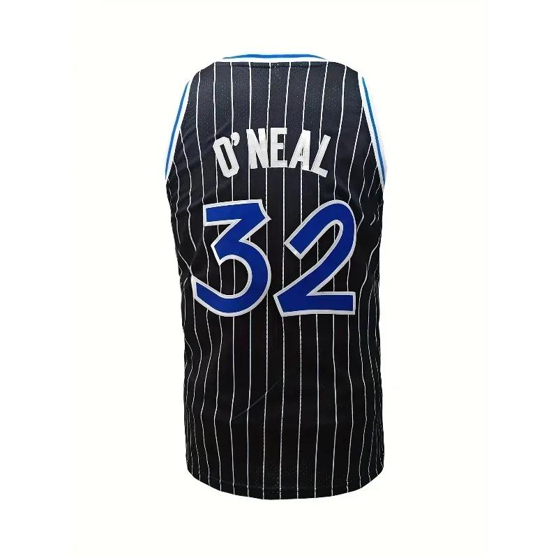 Chemise athlétique sans manches en jersey de basket-ball pour hommes # 32 Maillot coupe ample pour j