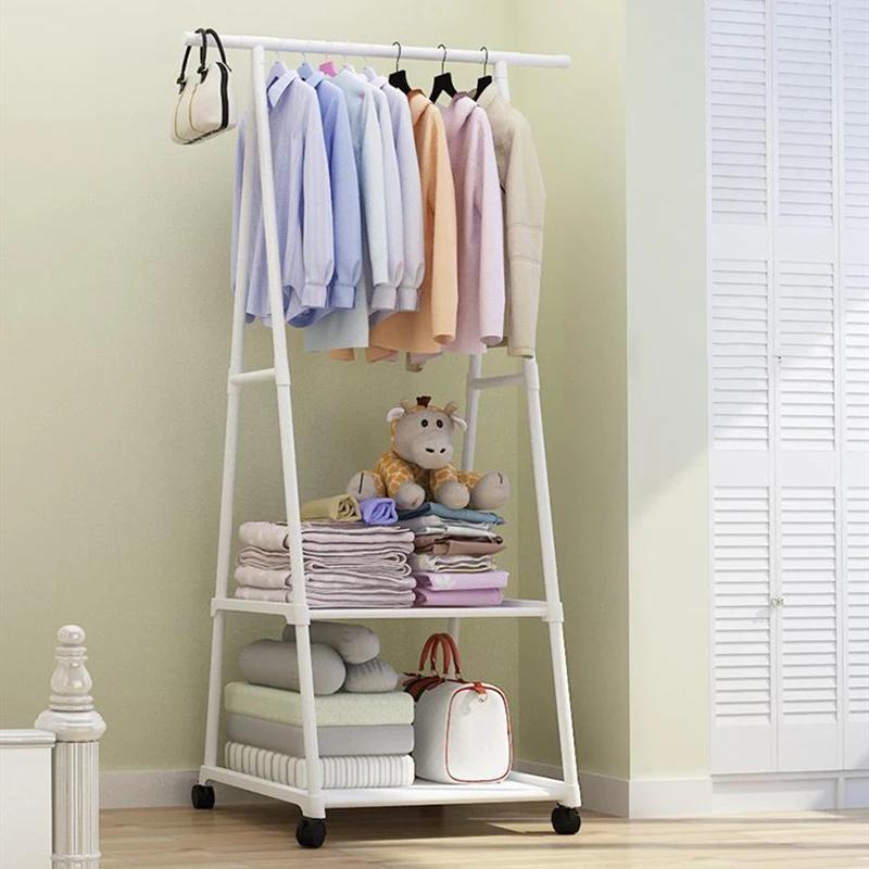 Porte-vêtements monté au sol, cintre Simple, porte-chapeaux, chambre pliante triangulaire, ménage, s