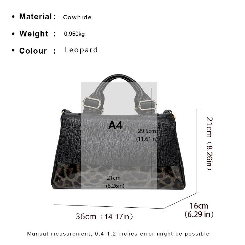 Aidrani sac à main en cuir véritable 2025 sac de mode pour femmes premium imprimé léopard marque de
