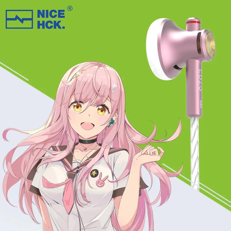 NICEHCK-Oreillette HIFI en métal CNC, EB2S, 3.5mm, 4.4mm, LCP Dynamic Music, Vocal Earphone, Wired H