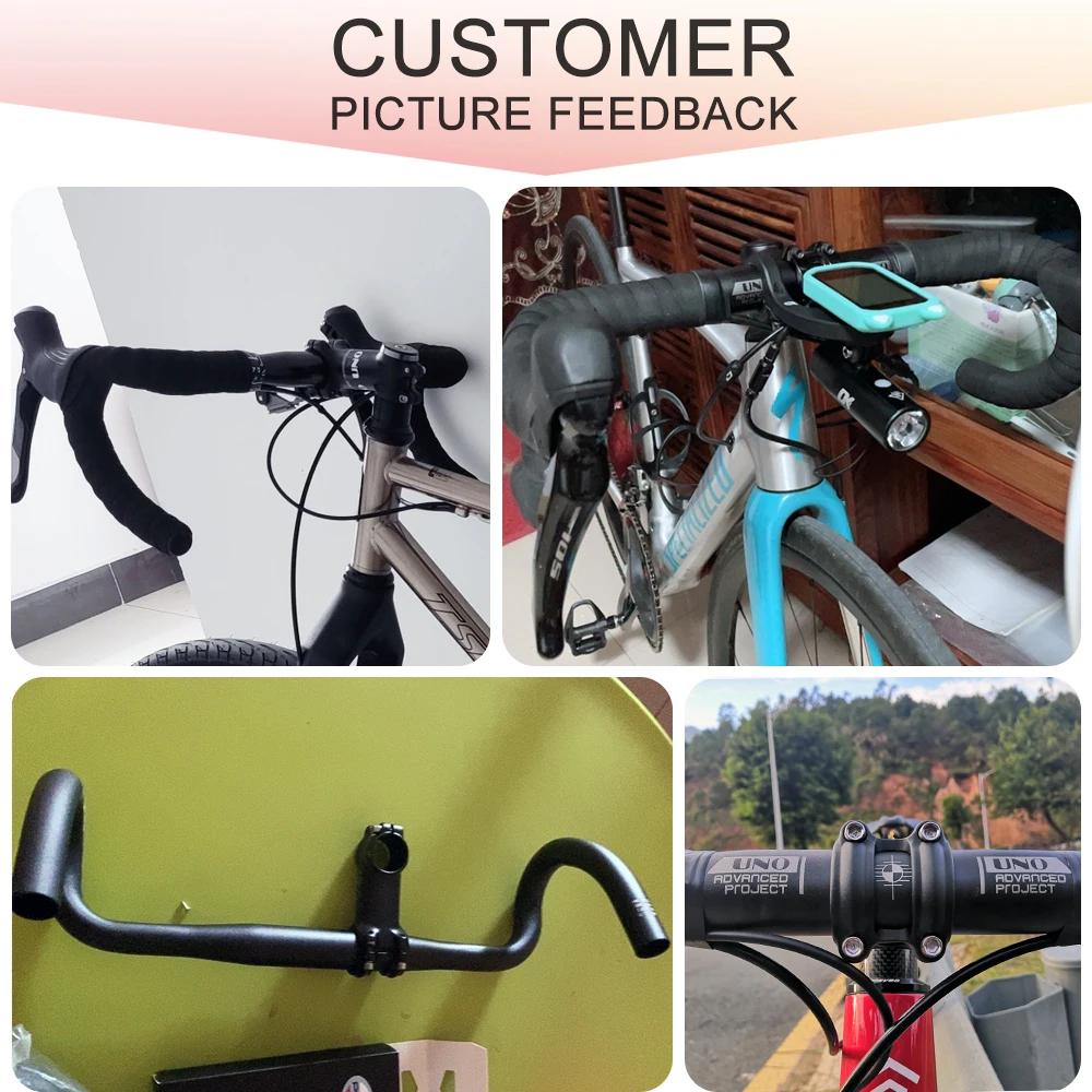 UNO – guidon de vélo de route en aluminium 7075, haute résistance, barre de direction, 31.8mm, 380/4
