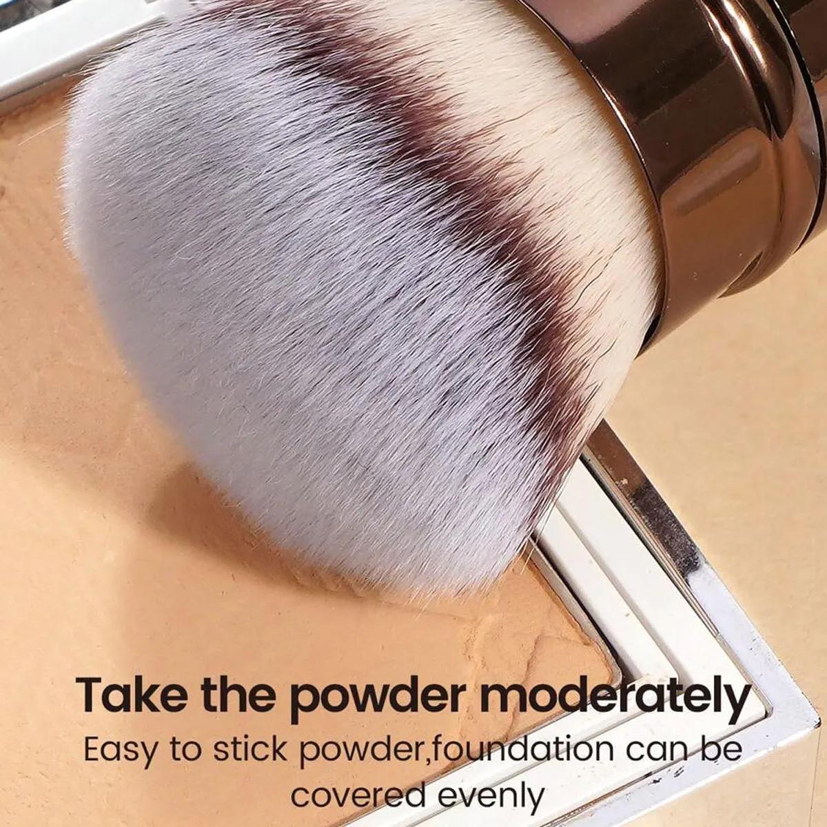 Pinceau de maquillage rétractable professionnel pour le visage, brosse à Blush, brosse à fond de tei