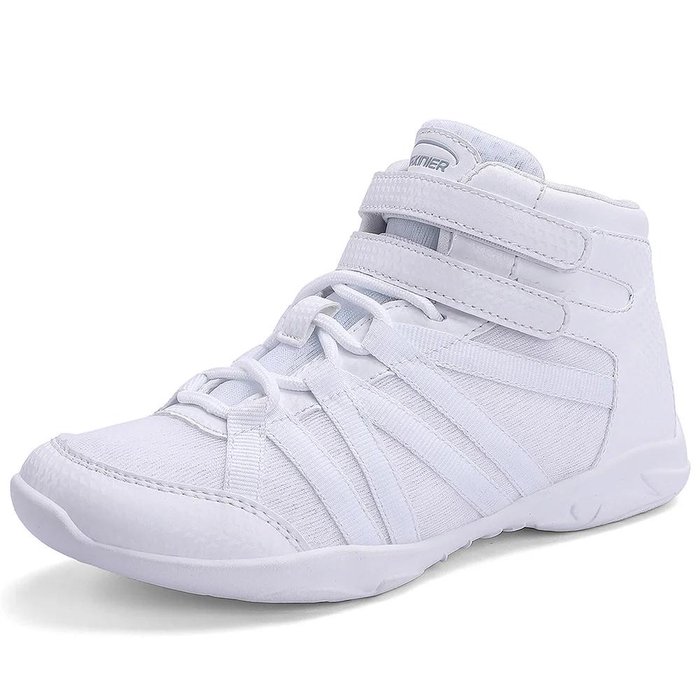 BAXINIER filles blanc haut Cheerleading chaussures léger jeunesse Cheer compétition baskets formatio