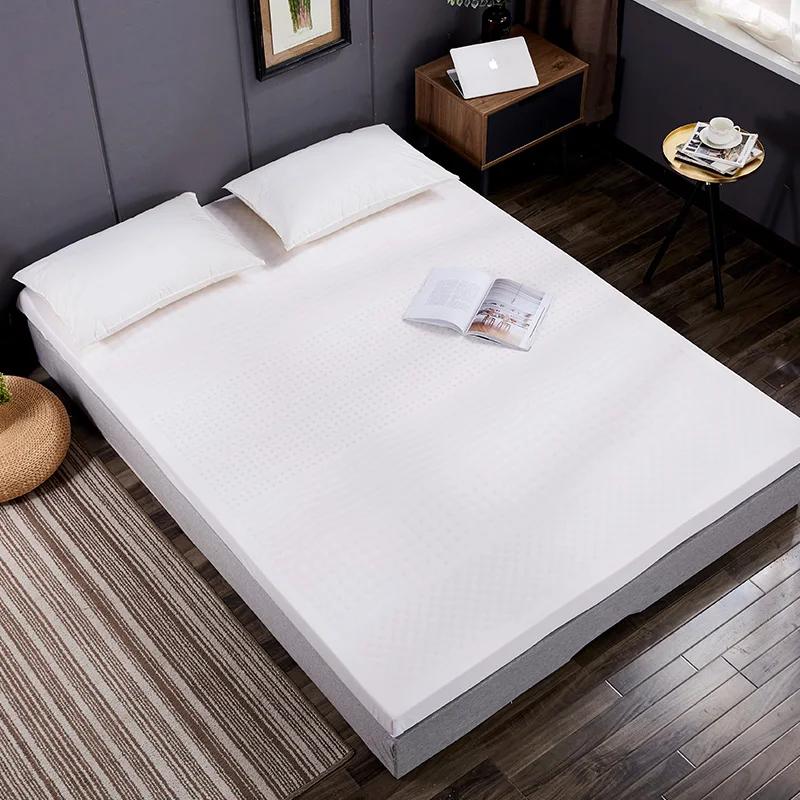 Matelas en latex naturel 100% thaïlandais avec housse, dessus de matelas en caoutchouc pur naturel,