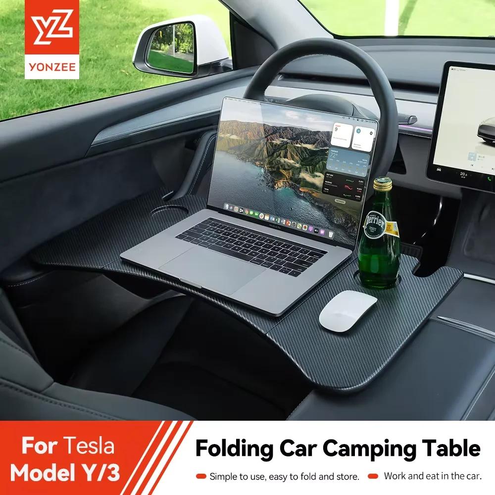 Table de bureau YZ pour Tesla Model 3 Y Highland Juniper 2021-2026, plateau pour ordinateur portable