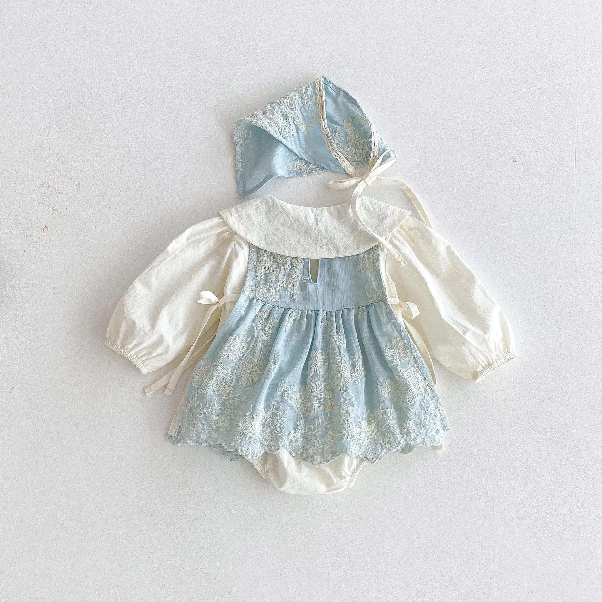 Collection automne 2025 : costume une pièce pour bébé, costume plat élégant pour bébé fille, ensembl