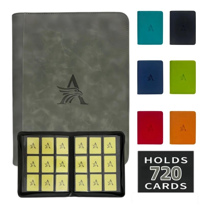 Classeur de cartes à collectionner premium à 9 pochettes, classeur de collection en PU à 720 pochett