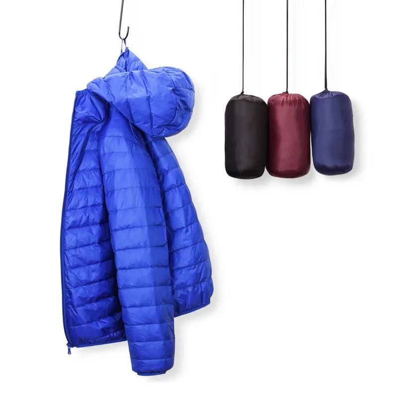 Doudoune Ultra Légère pour Homme, Manteau Respirant, Pliable, Degré d'Eau et de Vent, Grande Taille,
